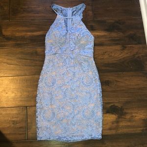 Light Blue Formal Bodycon